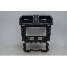 Bocchette Aria Centrali + Cornice Rivestimento Volkswagen Golf VI Dal 2008 al 2014 Cod 5K0819728  1789638285193