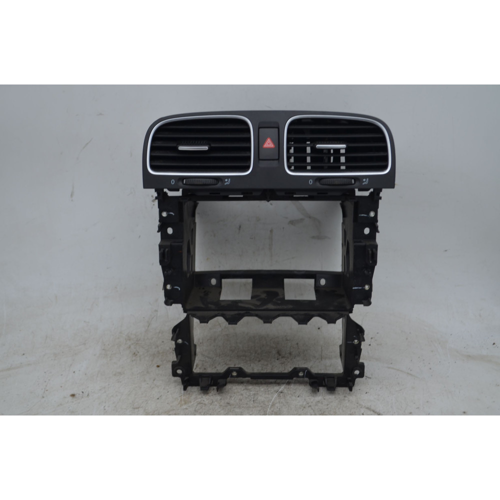 Bocchette Aria Centrali + Cornice Rivestimento Volkswagen Golf VI Dal 2008 al 2014 Cod 5K0819728  1789638285193